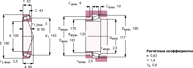 Подшипник 32221 J2