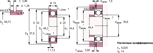 Подшипник 6205-2ZNR