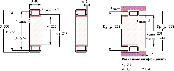 Подшипник NCF 2944 CV