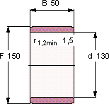 Подшипник IR 130X150X50