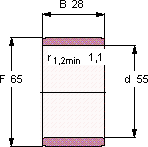 Подшипник IR 55X65X28