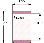 Подшипник IR 65X72X25