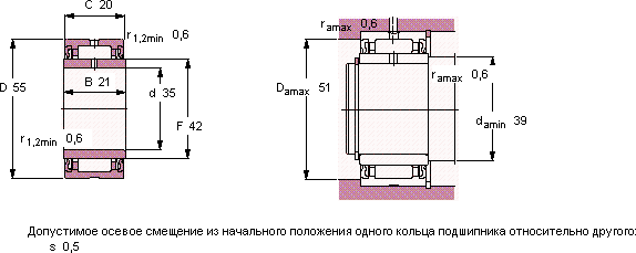 Подшипник NA 4907.2RS
