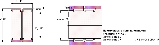 Подшипник RNA 6911