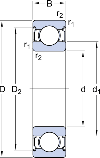 Подшипник 609-2Z-C3