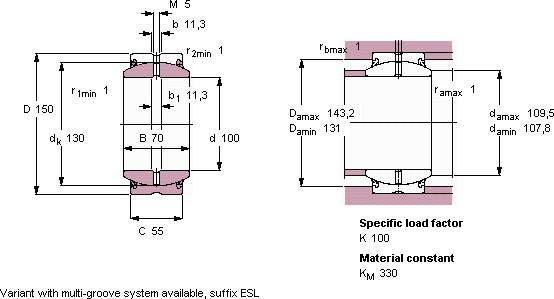 Подшипник GE 100 ES-2RS