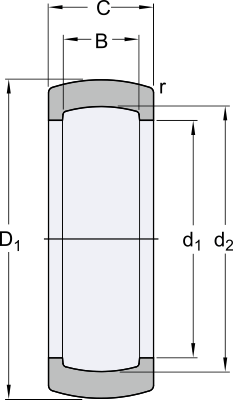 Подшипник RIS 208 A