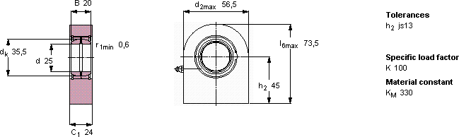 Подшипник SCF 25 ES