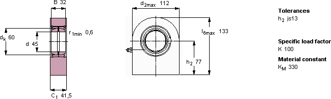 Подшипник SCF 45 ES