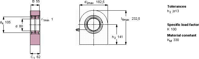 Подшипник SCF 80 ES