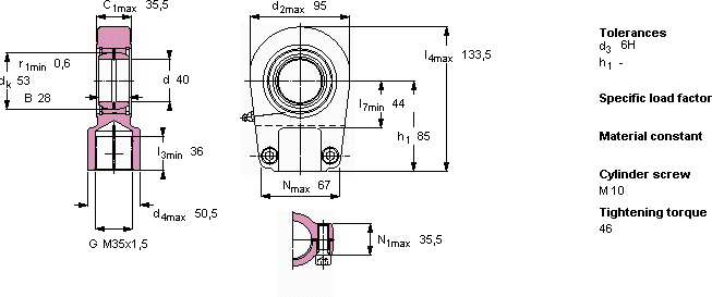 Подшипник SIR 40 ES