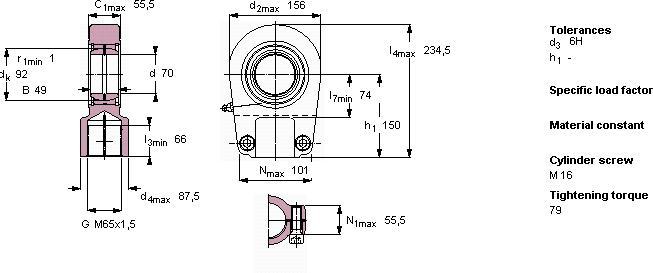 Подшипник SIR 70 ES
